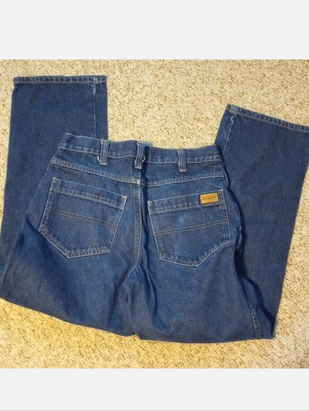 Cintas 394 Denim Mens size 31x32 Dark Wash Blue Jeans